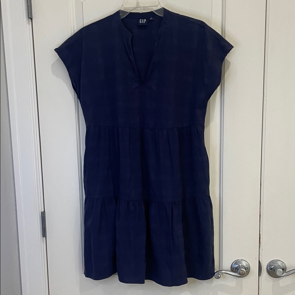 GAP 100% Cotton Dark Blue Mini Dress for Women